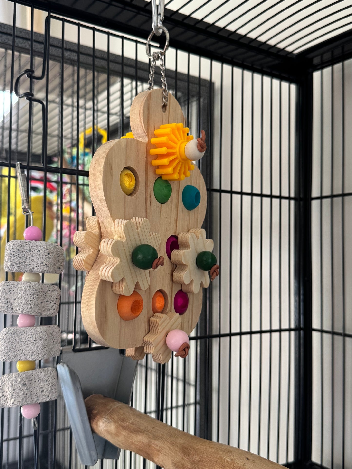 Interactive Wooden Chew Toy