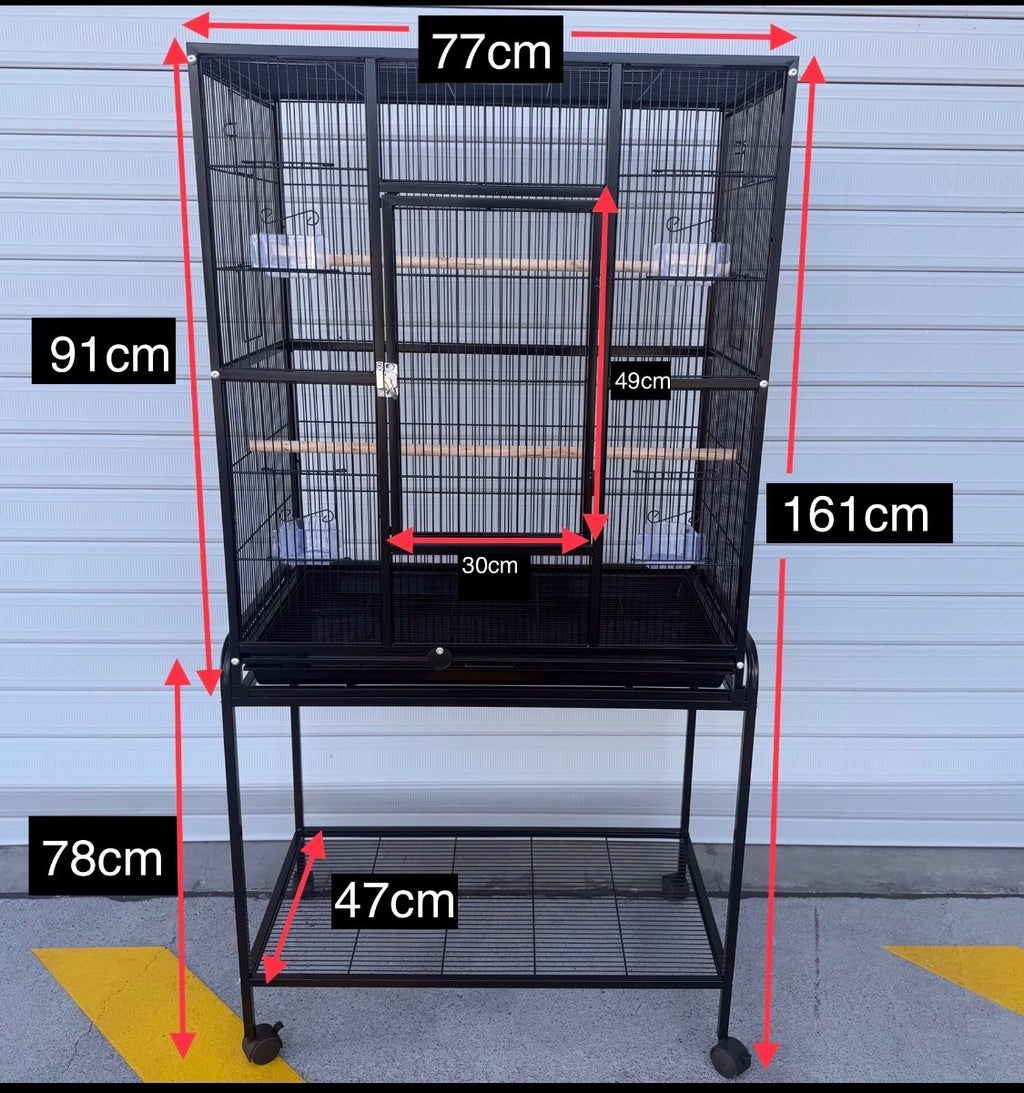 LARGE Flight Cage - Black & White